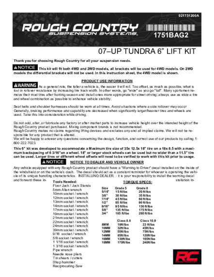 Installation Manual